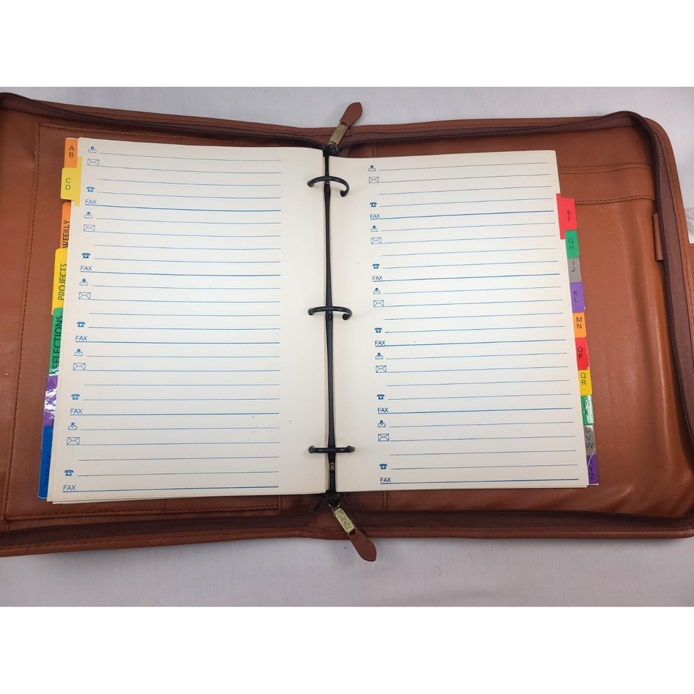 DOONEY & BOURKE All Weather Leather 3 Ring Binder Planner Organizer - Picture 16 of 16